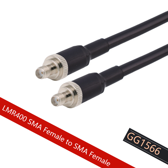 RP SMA Female to RP SMA Female LMR400 Cable 50Ohm RF Converter Low Loss Pigtail WiFi Antenna Extension Cable Signal Booster Jumper