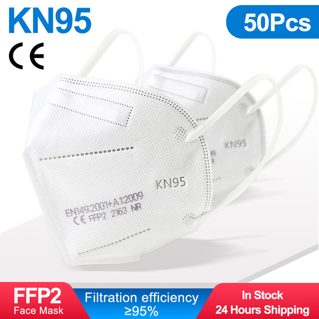 FFP2 قناع شهادة CE Mascarillas FPP2 Negras 5 طبقات ffp2fan 9 لون الكبار KN95 أقنعة FP2 Mondkapjes FFP 2