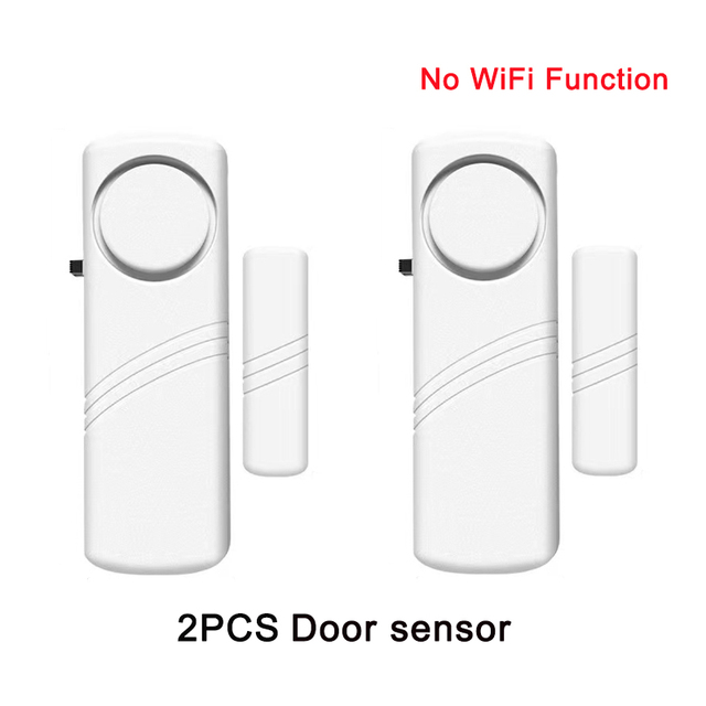 Smart Home Door Switch Magnetic Sensor Window Detector Compatible with Alexa Tuya APP Remote Control and Alerts