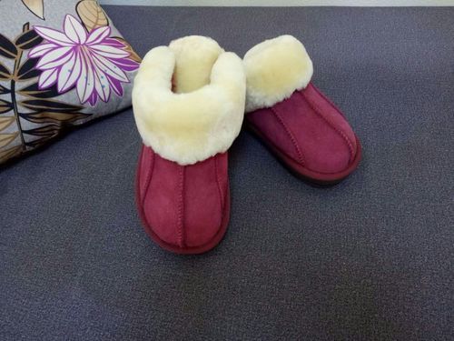 Australian natural sheep fur in one male and female thick warm home anti-slip anti-odor unisex winter sandals real fur