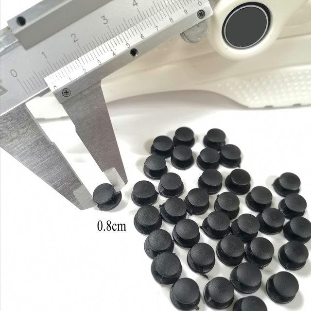 500pcs different sizes plastic buckles DIY accessories black transparent buttons fit sandal shoes back buckle of shoe charms