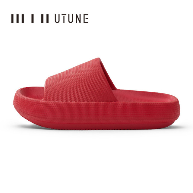 UTUNE Big Size Sippers Men Platform Shoes EVA Soft Indoor Slides for Men Anti-Slip Summer Sandals Women Bathroom Shower Shoes