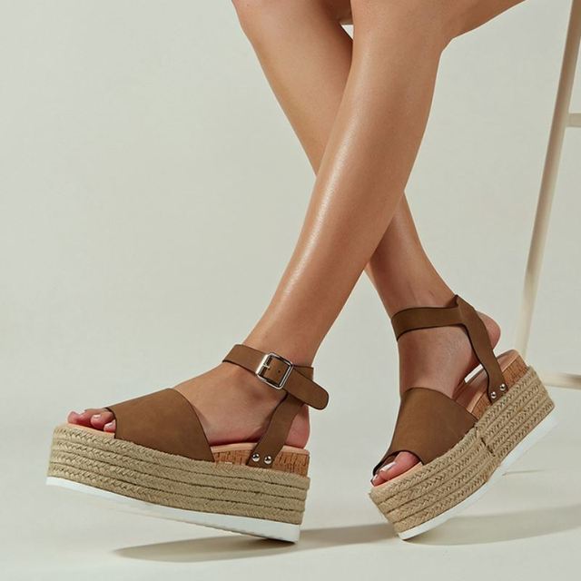 LuasTuas Women Sandals Fashion Platform Summer Wedges Shoes for Woman Ins Thick Bottom Lady Casual Daily Shoes Size 36-43