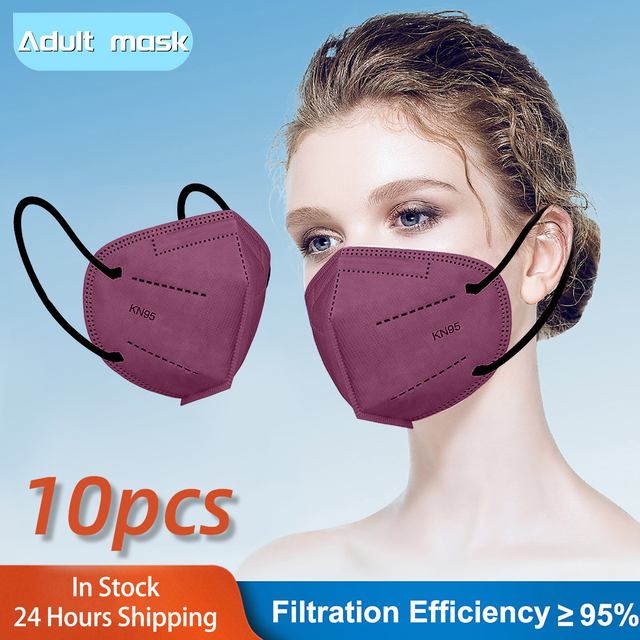 Morandi KN95 Mask ffp2necce 5 Layers FFP 2 Mascarillas FPP2 homology ada KN95 High Quality Mouth Face Mask Health Protection Mask