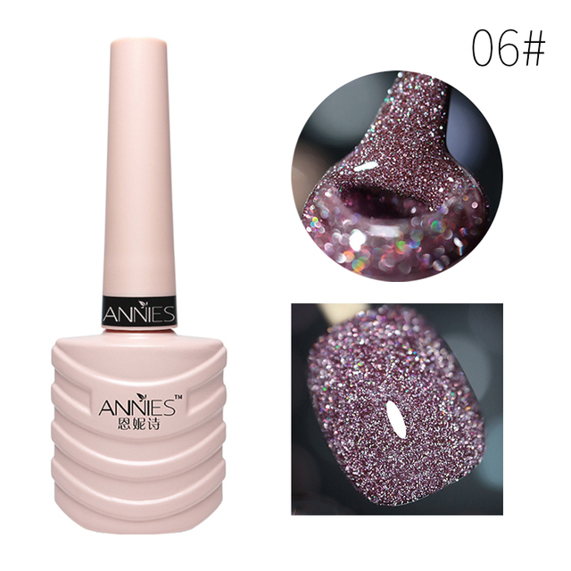 Glitter Cat Eye Nail Gel Reflective Glitter Permanent No Fade No Required Nail Magnet Soaked UV Nail Gel