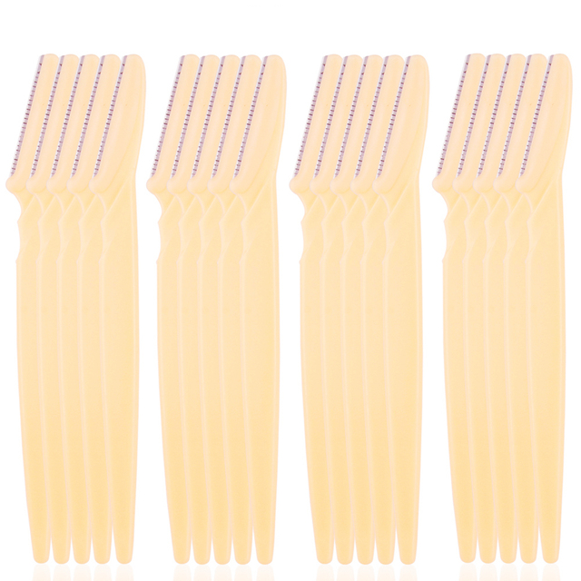 10/20/40/80pcs Eyebrow Trimmer Facial Razor Knife Eye Brow Blades Shaping Tools Makeup Face Body Hair Removal Scraper Shaver