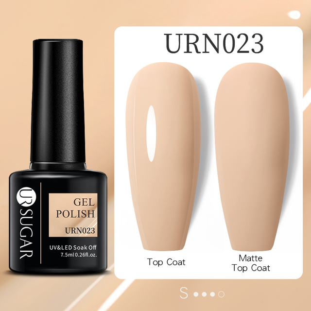 UR SUGAR 7.5ml Nude Pink Gel Nail Polish Soak Off UV LED Semi Permanent Gel Varnish All For Nails Art Design Manicure