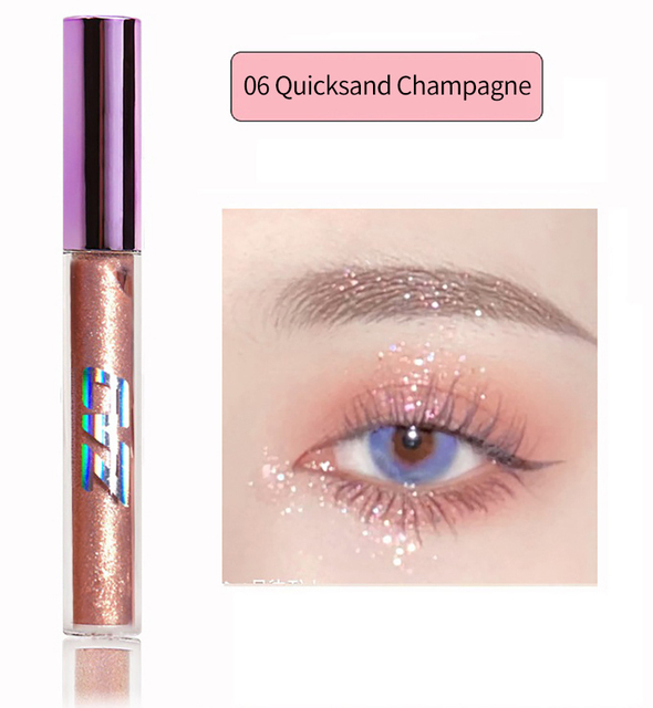 New Eyeshadow Glitter Waterproof Eyes Make Up Full Professional Pigment Liquid Shadow Beauty Makeup Cosmetics