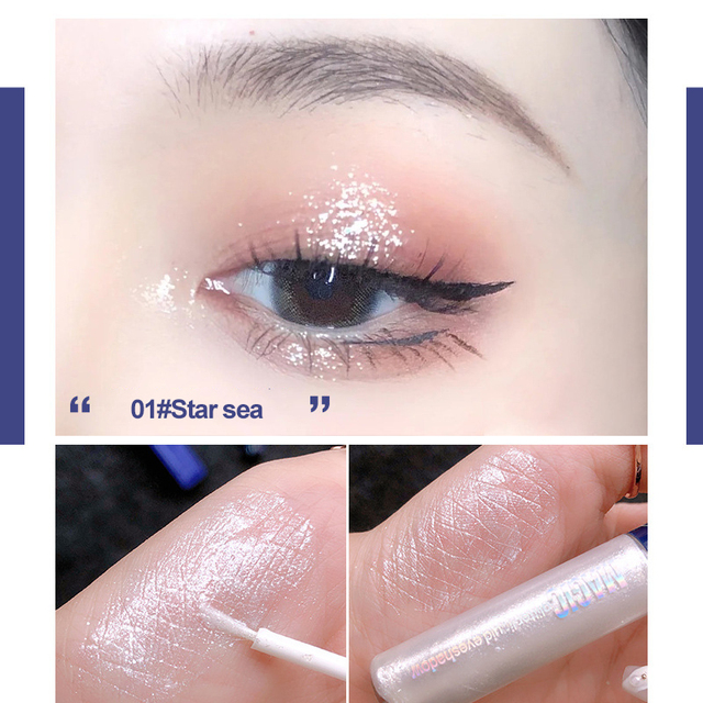 1pc Diamond Glitter Eyeshadow Women Makeup Shimmer Liquid Eye Shadow Mineral Pigment Long Lasting Cosmetics Maquillaje