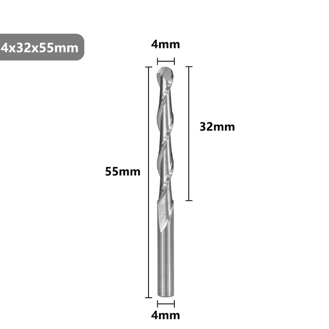 XCAN 2 مقطع تفريز طرفي نهاية مطحنة 4/6 مللي متر عرقوب نك راوتر بت كربيد نهاية مطحنة دوامة قاطعة المطحنة