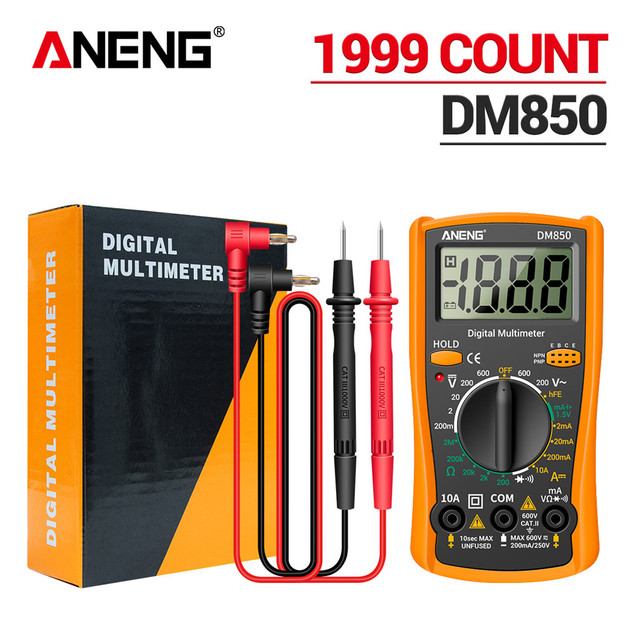 ANENG DM850 Digital Multimeter 1999 Multimeter Professional Automatic AC/DC Electricity Ammeter Meter Current Detector Tool