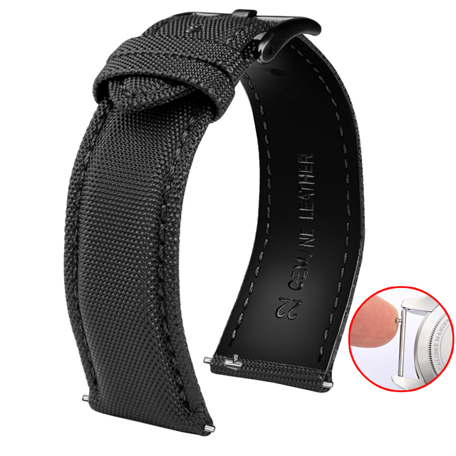 Nylon fiber waterproof watch with white male 20 21 22 23 24mm handmade canvas watchband army sport watch nylon watchband strap