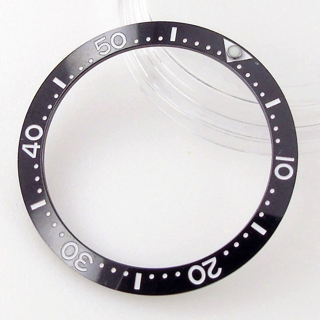 33.7mm*27.5mm*0.8mm Flat Ceramic Black Blue Green Clock Bezel Insert Fit MOD Skx013 Model High Quality Parts