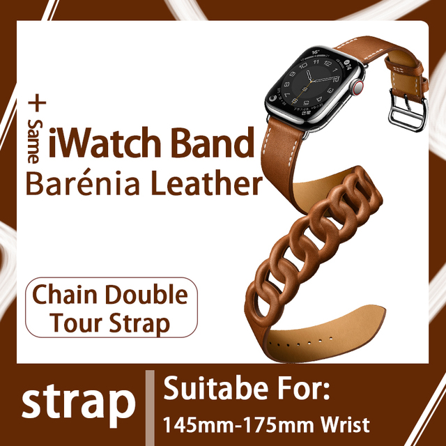 Kebitt Newest High Quality Double Round Band for Apple Watch Series 7 6 Se 5 4 3 2 1 Iwatch Strap Fashion Men Women 14mm Width