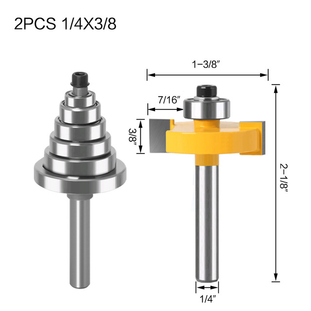 1 مجموعة ، شحن مجاني نك النجارة راوتر بت ، الانتهازي قاطعة المطحنة ، 2 حواف مستقيم بت مع محامل قابل للتعديل
