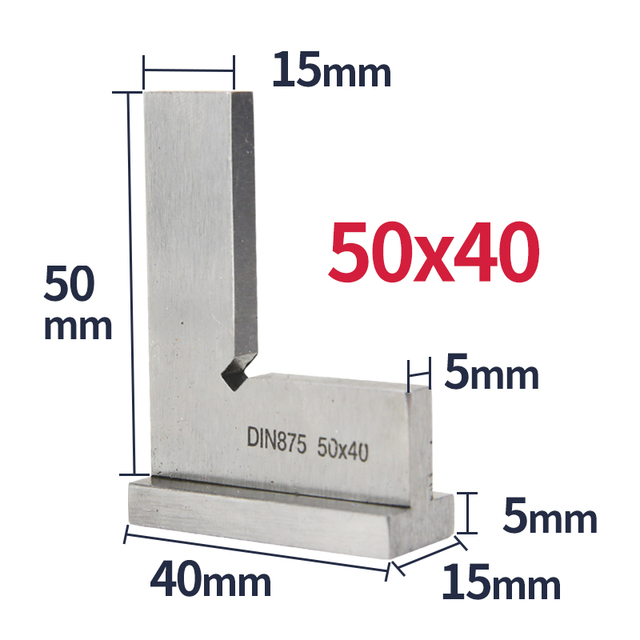 90 Degree Flat Edge Square Carpenter Square White Try Square Angle Square L-shaped Carpenter Ruler Marking Carpenter Scale