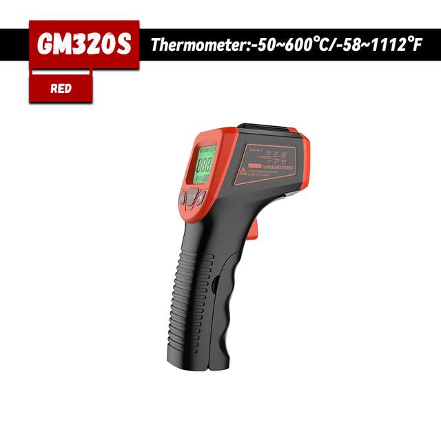 Digital Infrared Thermometer C/F Non Contact Thermometer GM320 Industrial Digital Infrared -50~380/-50~600 Degree