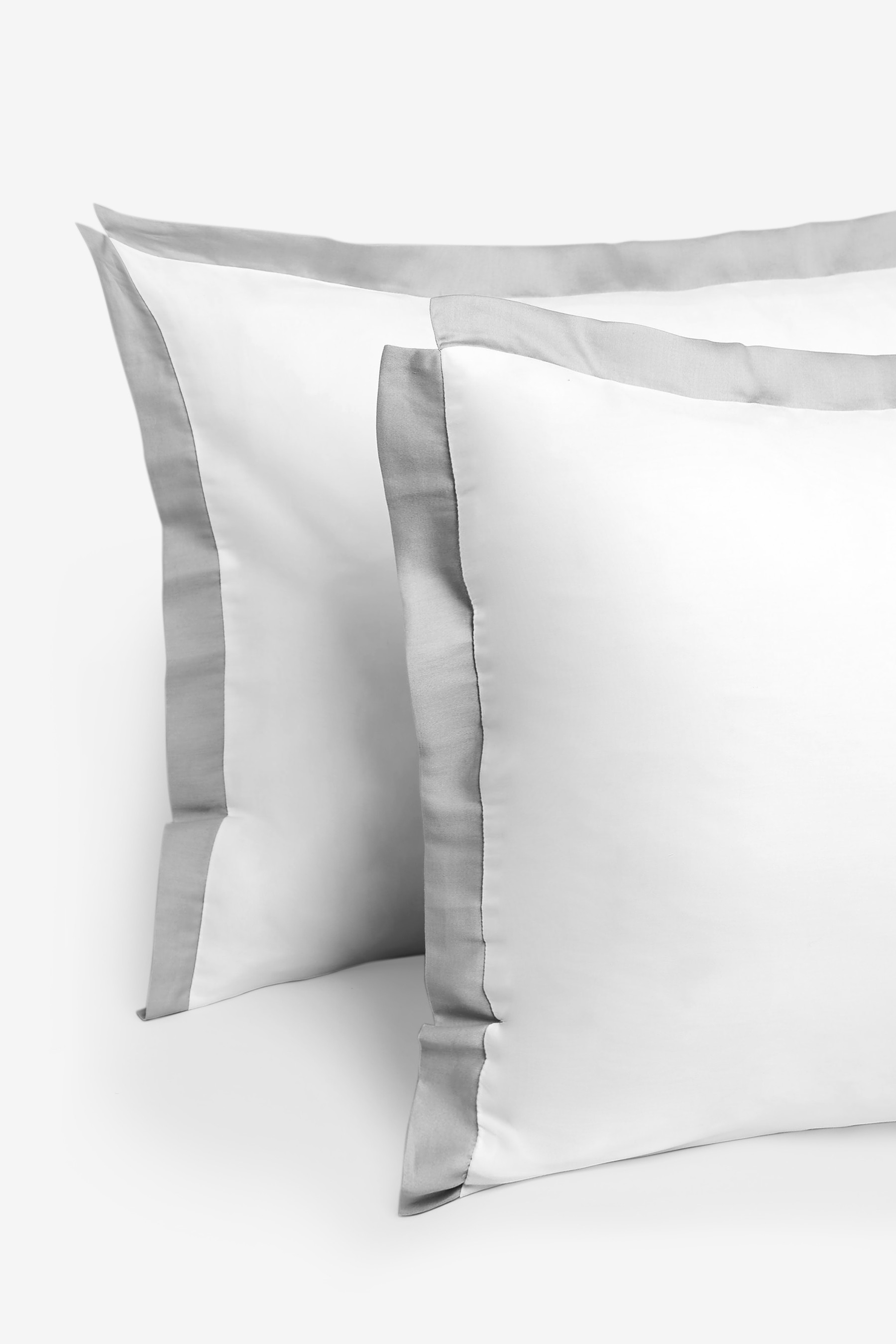 Collection Luxe 300 Thread Count 100% Cotton Sateen Duvet Cover And Pillowcase Set Border