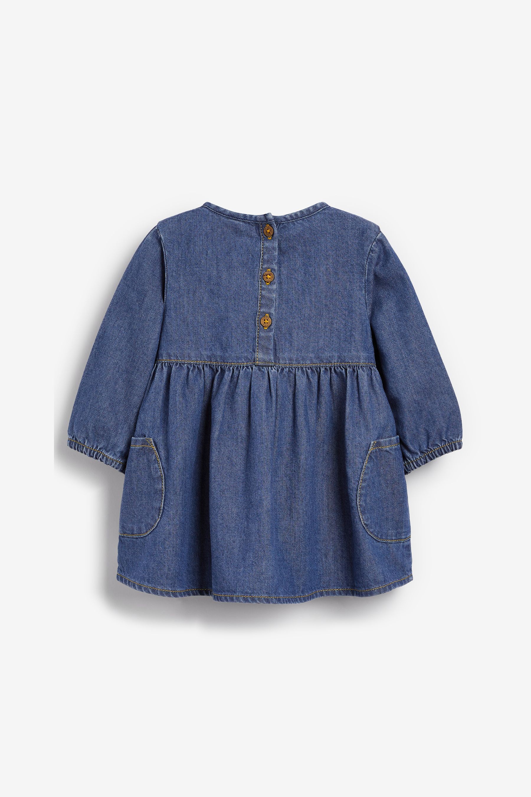 Baby Long Sleeved Denim Dress (0mths-2yrs)