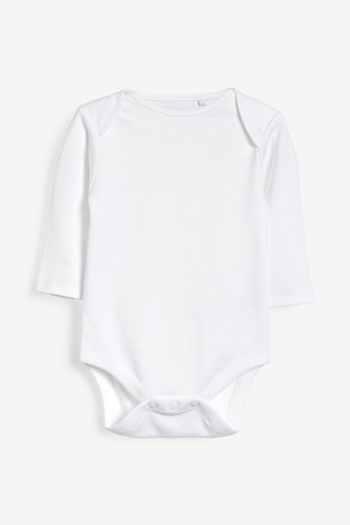 Baby 5 Pack Essential Long Sleeve Bodysuits (0mths-3yrs)