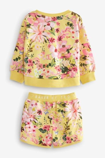 Baker by Ted Baker Floral Sweatshirt and Shorts Set