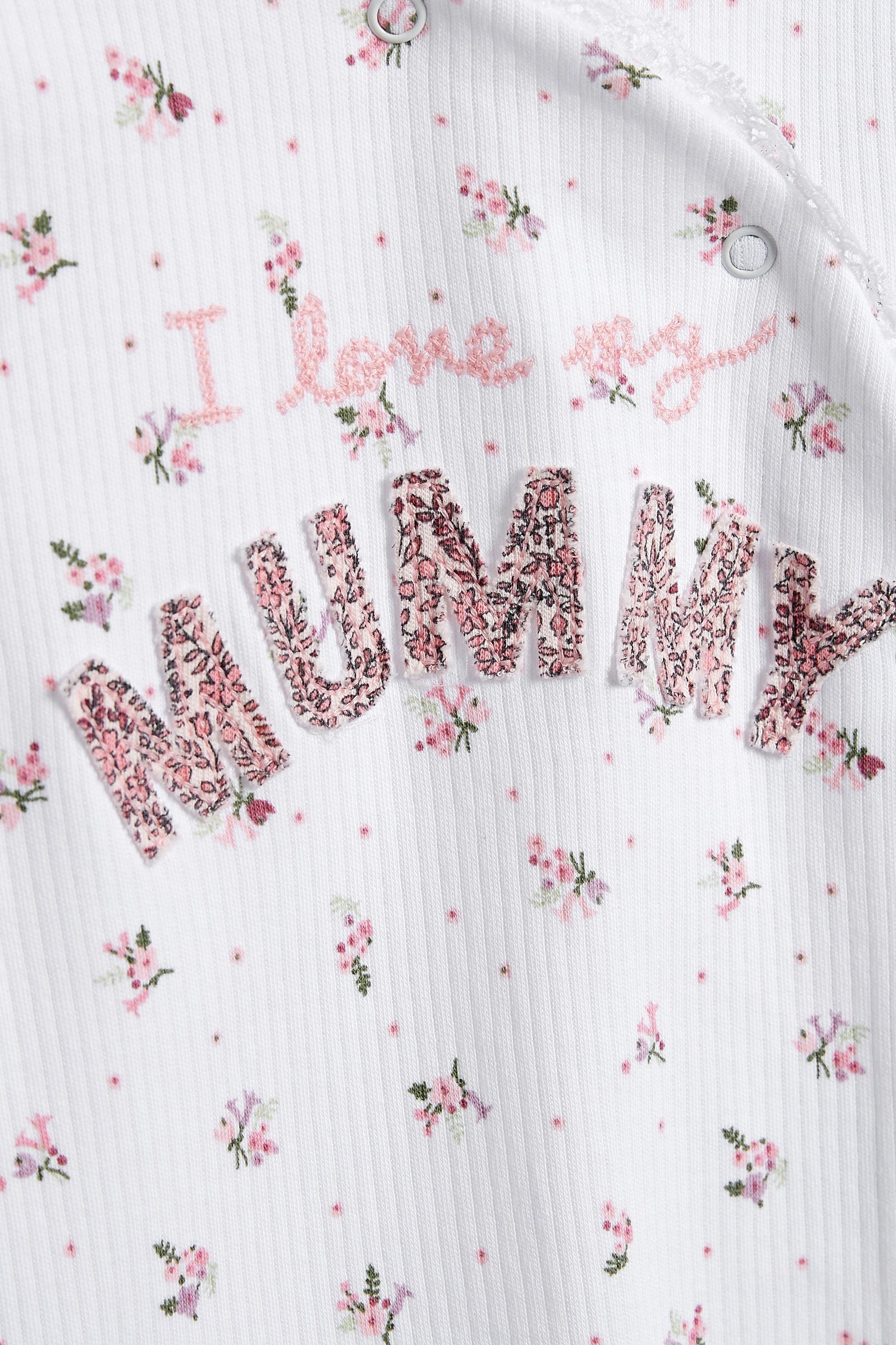 Floral Family Sleepsuit (0-2yrs)