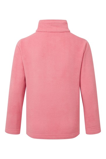 Tog24 Pink Toffolo Kids Zip Neck Fleece