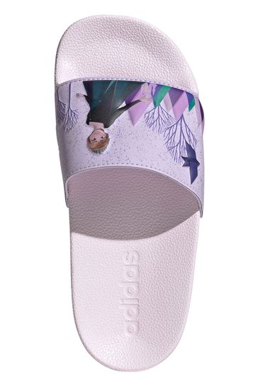 adidas Purple Adilette Frozen Youth & Junior  Sandals