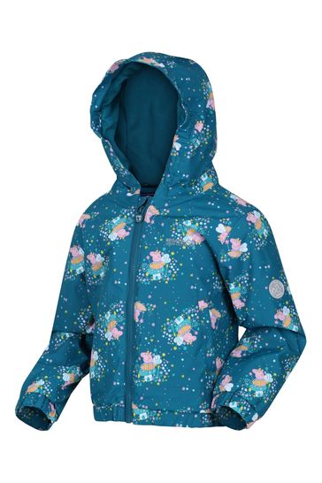 Regatta Green Peppa Pig Muddy Puddle Waterproof Jacket