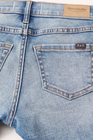 Abercrombie & Fitch Girls Distressed Denim Shorts