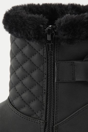 Lipsy Quilted Faux Fur Lined Boot (Older)