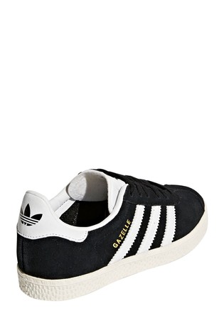 حذاء رياضي أسود دانتيل Gazelle من adidas Originals