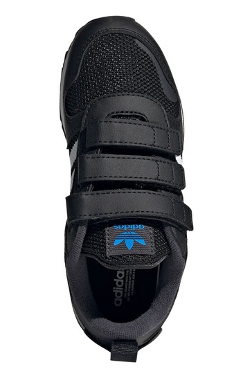 حذاء رياضي أسود Zx Junior بحزام من adidas originals