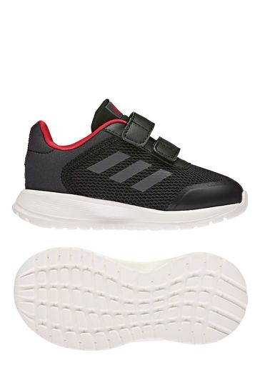 adidas Tensaur Run Infant Black Strap Trainers