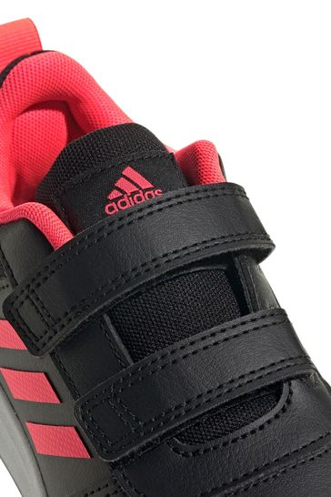 adidas Boys Black Tensaur Youth & Junior Strap Trainers