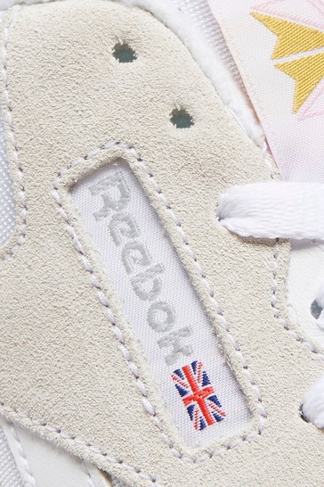 Reebok White Classic Nylon Shoes