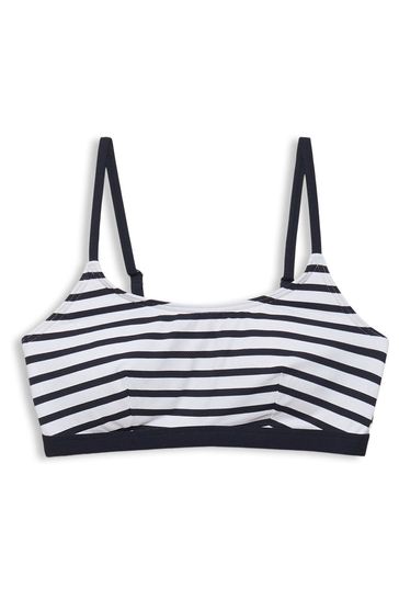 Esprit Navy Blue Recycled Padded Crop Top