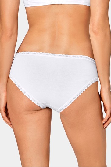 Sloggi 24/7 Weekend White Multi Hipster Briefs 3 Pack