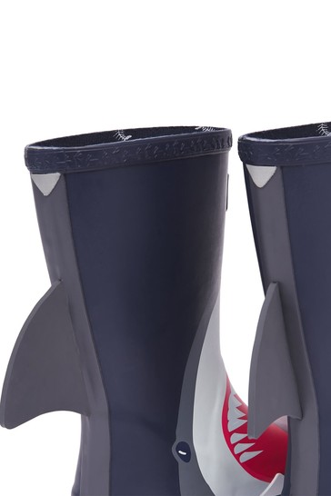 Joules Shark Print Wellies