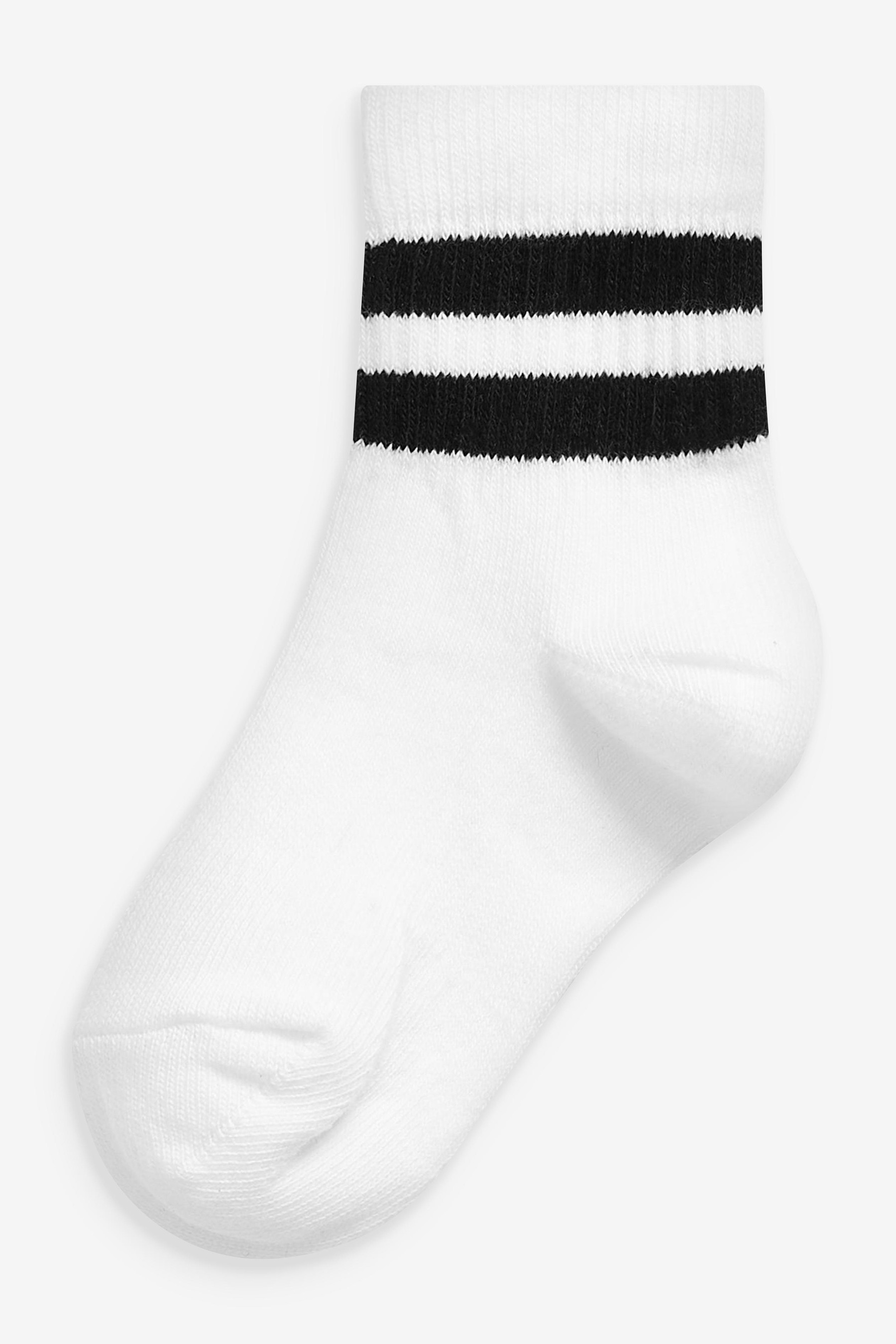 5 Pack Cotton Rich Ribbed Socks