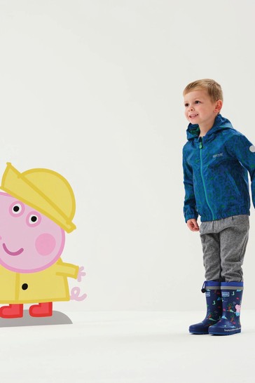 Regatta Peppa Pig™ Blue Muddy Puddle Waterproof Jacket