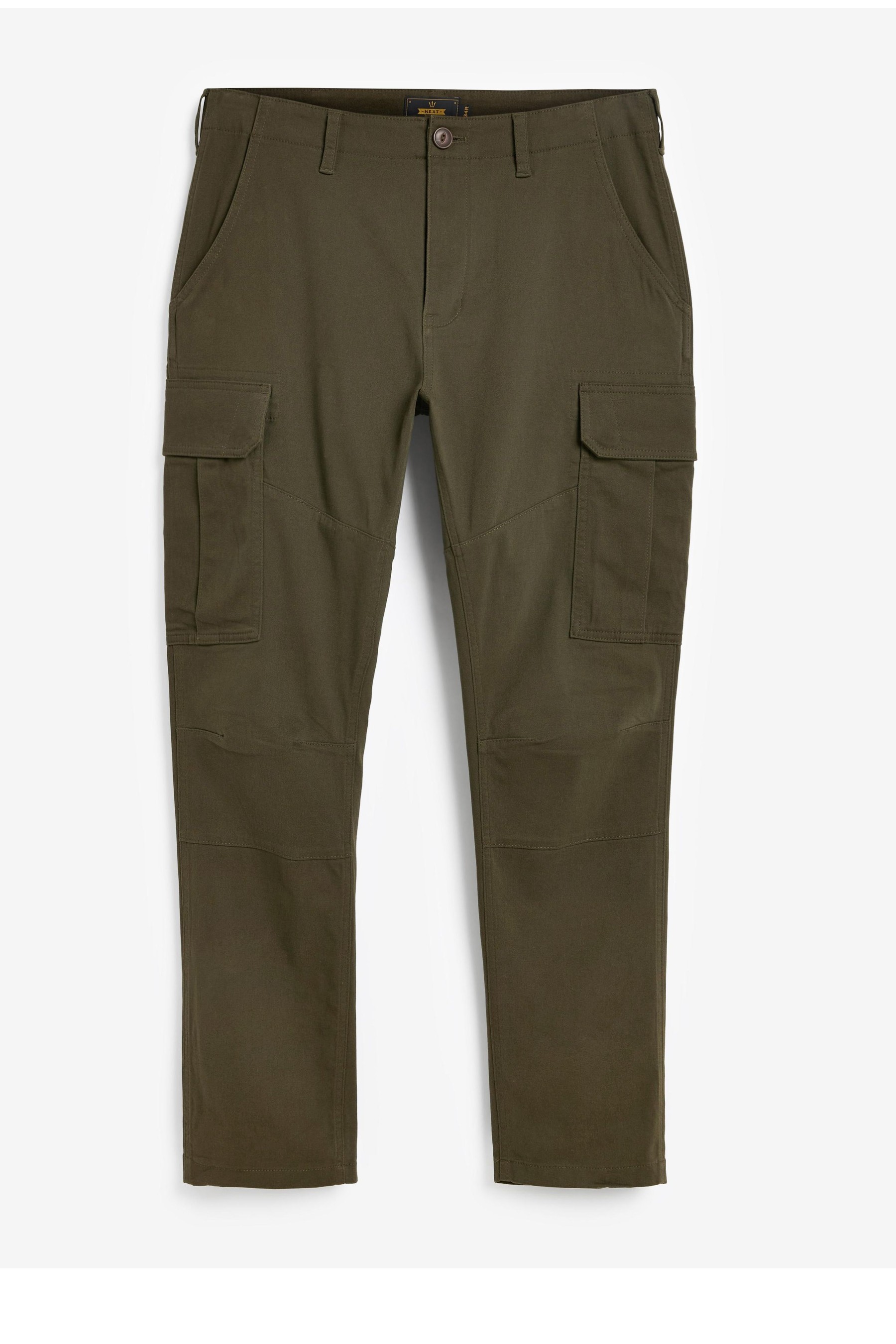 Cotton Stretch Cargo Trousers Slim Fit
