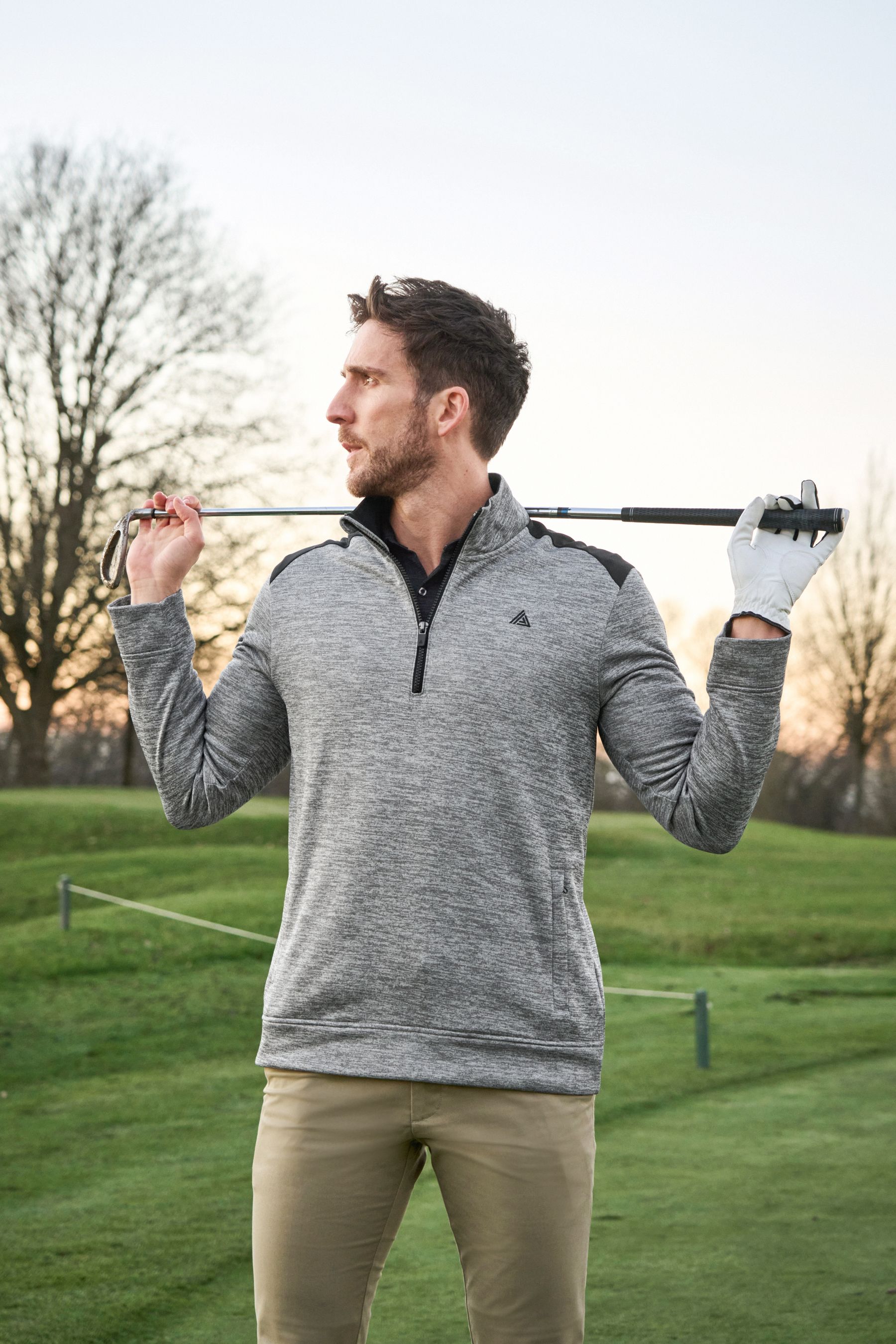 Next Active Golf Zip Top Pullover