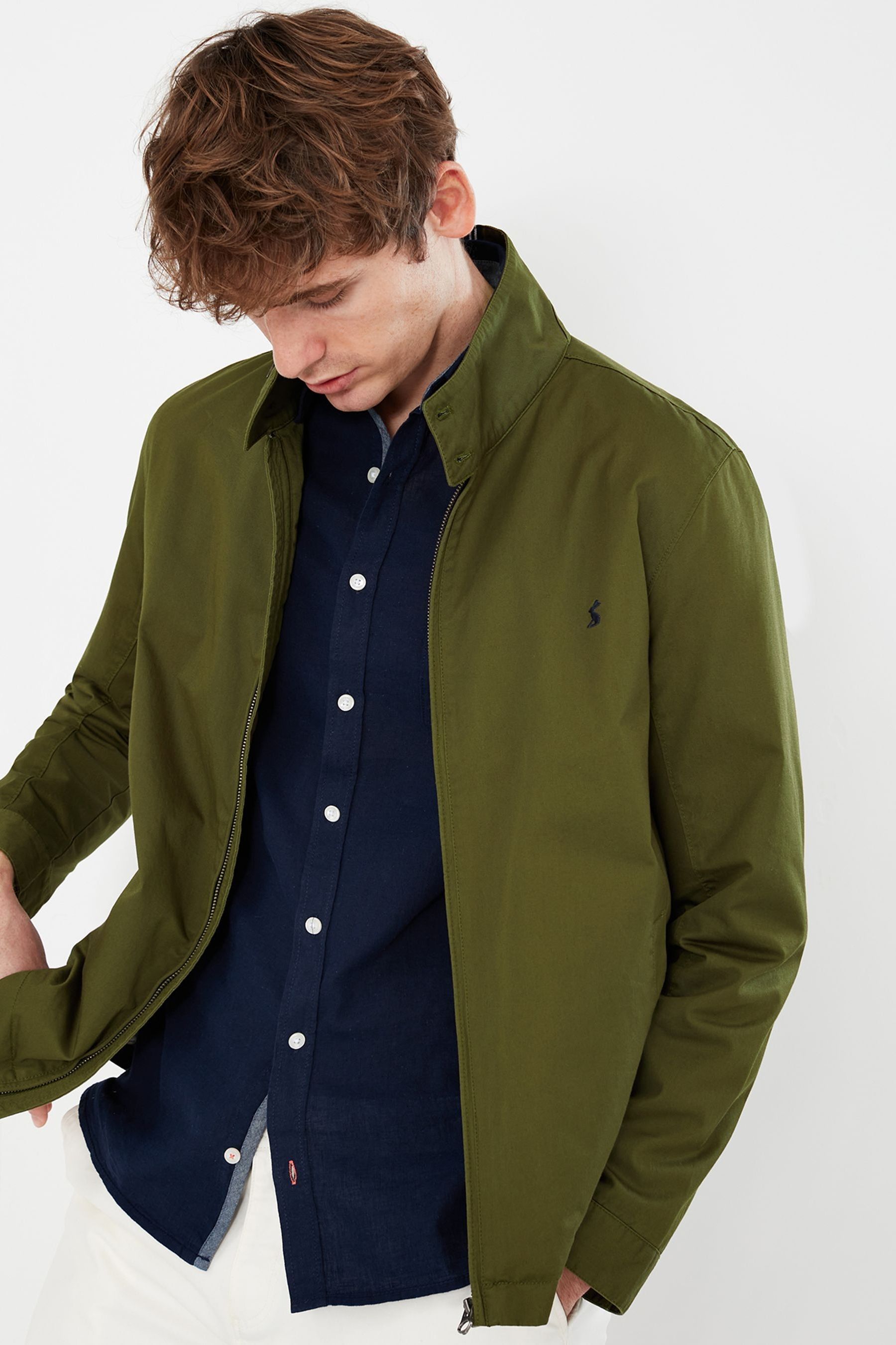 Joules Green Cotton Harrington Jacket