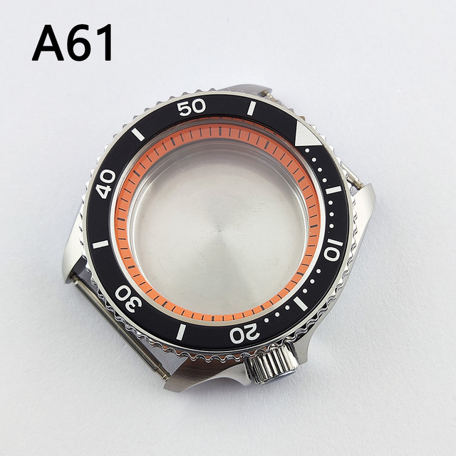 41.5mm NH35 NH36 case, watch accessories, stainless steel plated sapphire glass suitable for NH35 NH36 movement