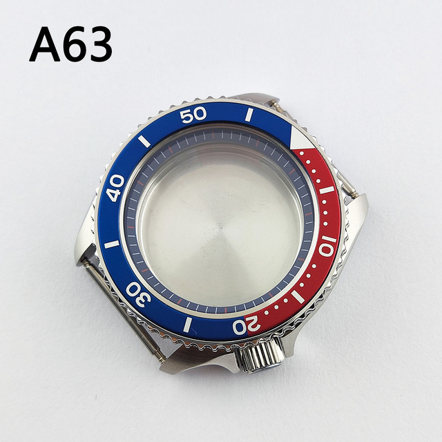 41.5mm NH35 NH36 case, watch accessories, stainless steel plated sapphire glass suitable for NH35 NH36 movement