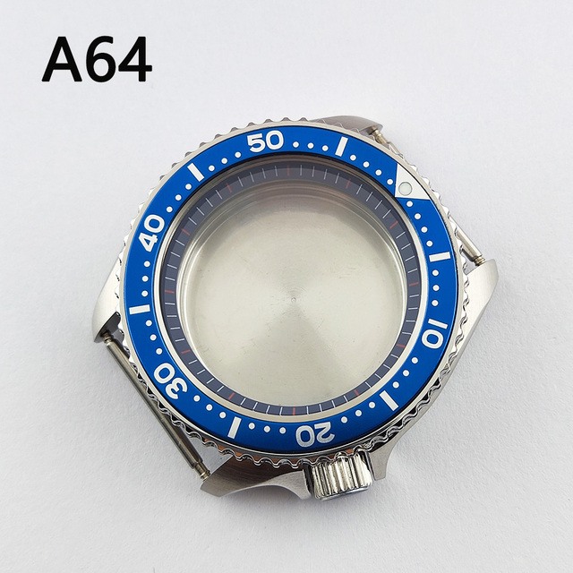 41.5mm NH35 NH36 case, watch accessories, stainless steel plated sapphire glass suitable for NH35 NH36 movement