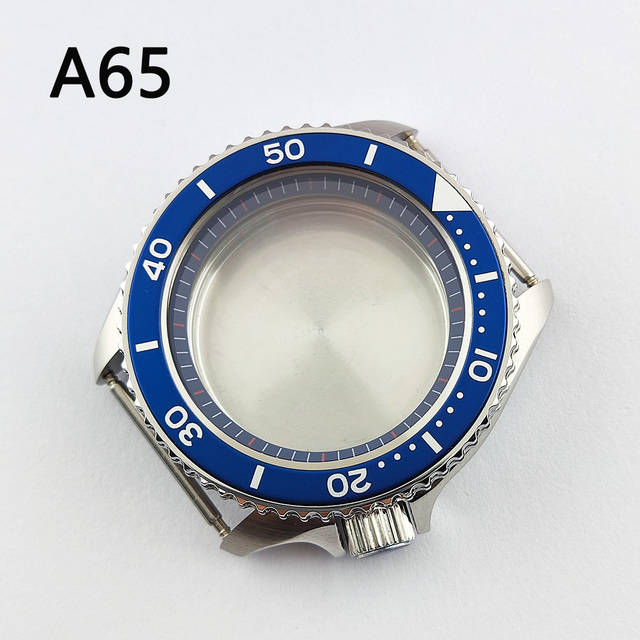 41.5mm NH35 NH36 case, watch accessories, stainless steel plated sapphire glass suitable for NH35 NH36 movement