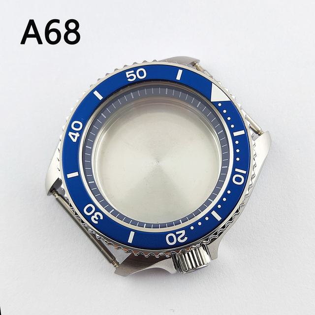 41.5mm NH35 NH36 case, watch accessories, stainless steel plated sapphire glass suitable for NH35 NH36 movement