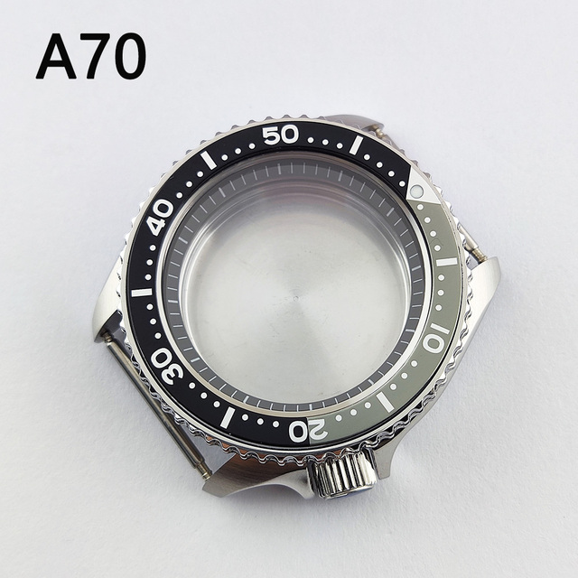 41.5mm NH35 NH36 case, watch accessories, stainless steel plated sapphire glass suitable for NH35 NH36 movement